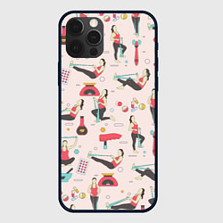 Чехол для iPhone 12 Pro Max Sport woman, цвет: 3D-черный