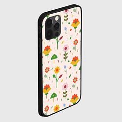 Чехол для iPhone 12 Pro Max Pretty flowers, цвет: 3D-черный — фото 2