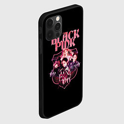 Чехол для iPhone 12 Pro Max Blackpink k-pop, Блэкпинк, цвет: 3D-черный — фото 2