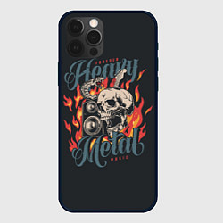 Чехол для iPhone 12 Pro Max Heavy metal music, цвет: 3D-черный