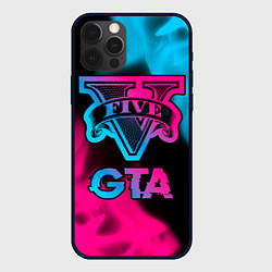 Чехол для iPhone 12 Pro Max GTA - neon gradient, цвет: 3D-черный