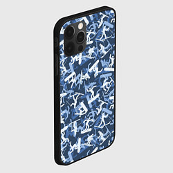 Чехол для iPhone 12 Pro Max Сноубордист и Лыжник - камуфляж, цвет: 3D-черный — фото 2