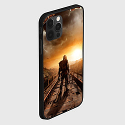 Чехол для iPhone 12 Pro Max Жёлтое солнце Метро, цвет: 3D-черный — фото 2