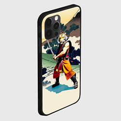 Чехол для iPhone 12 Pro Max Tiger samurai - Japan - neural network, цвет: 3D-черный — фото 2
