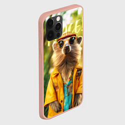 Чехол для iPhone 12 Pro Max Peace - хиппи квокка короткохвостый кенгуру, цвет: 3D-светло-розовый — фото 2