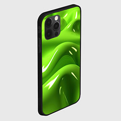 Чехол для iPhone 12 Pro Max Зеленая слизь, цвет: 3D-черный — фото 2