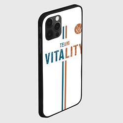 Чехол для iPhone 12 Pro Max Форма Team Vitality white, цвет: 3D-черный — фото 2