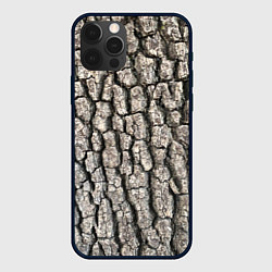 Чехол для iPhone 12 Pro Max Кора дерева, цвет: 3D-черный