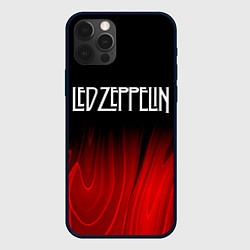 Чехол для iPhone 12 Pro Max Led Zeppelin red plasma, цвет: 3D-черный