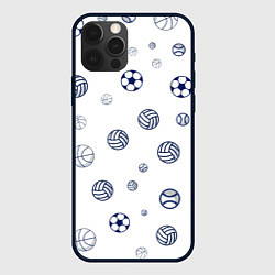 Чехол для iPhone 12 Pro Max Balls, цвет: 3D-черный