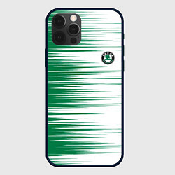 Чехол для iPhone 12 Pro Max Skoda sign Шкода, цвет: 3D-черный