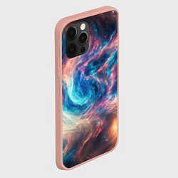 Чехол для iPhone 12 Pro Max Космические узоры необычные, цвет: 3D-светло-розовый — фото 2