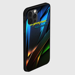 Чехол для iPhone 12 Pro Max Cyberpunk 2077 phantom liberty logo, цвет: 3D-черный — фото 2