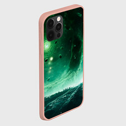 Чехол для iPhone 12 Pro Max Космическая буря, цвет: 3D-светло-розовый — фото 2
