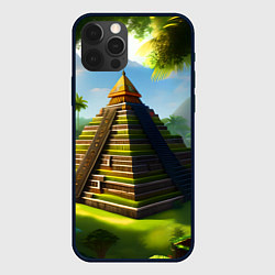 Чехол для iPhone 12 Pro Max Пирамида индейцев майя, цвет: 3D-черный