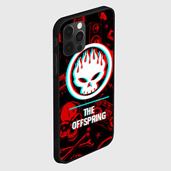 Чехол для iPhone 12 Pro Max The Offspring rock glitch, цвет: 3D-черный — фото 2