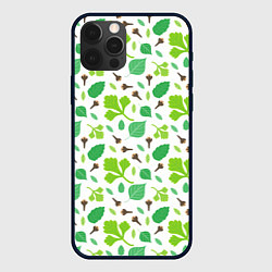 Чехол для iPhone 12 Pro Max Green plants, цвет: 3D-черный