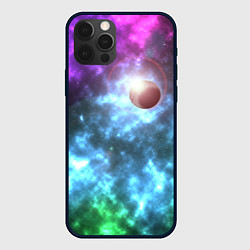 Чехол для iPhone 12 Pro Max Планета в космическом пространстве, цвет: 3D-черный