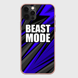 Чехол для iPhone 12 Pro Max Beast mode - синяя униформа, цвет: 3D-светло-розовый