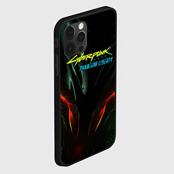 Чехол для iPhone 12 Pro Max Призрачная свобода зеленое свечение, цвет: 3D-черный — фото 2