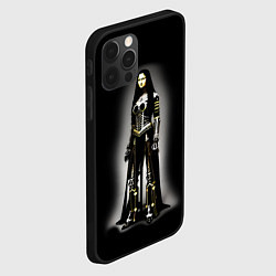 Чехол для iPhone 12 Pro Max Мона Лиза - готика - нейросеть, цвет: 3D-черный — фото 2
