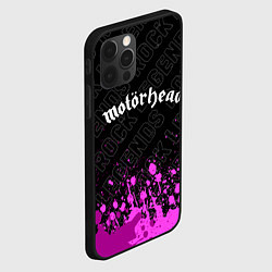 Чехол для iPhone 12 Pro Max Motorhead rock legends: символ сверху, цвет: 3D-черный — фото 2