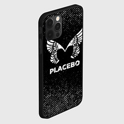 Чехол для iPhone 12 Pro Max Placebo с потертостями на темном фоне, цвет: 3D-черный — фото 2