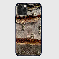 Чехол для iPhone 12 Pro Max Деревянный разлом, цвет: 3D-черный