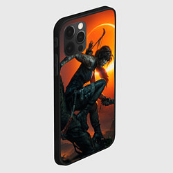 Чехол для iPhone 12 Pro Max Тень Лары Крофт, цвет: 3D-черный — фото 2