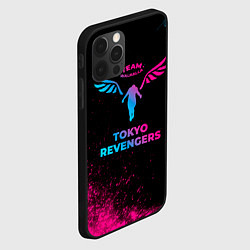 Чехол для iPhone 12 Pro Max Tokyo Revengers - neon gradient, цвет: 3D-черный — фото 2