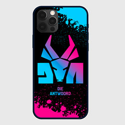 Чехол для iPhone 12 Pro Max Die Antwoord - neon gradient, цвет: 3D-черный