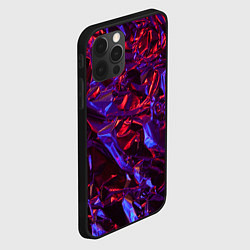 Чехол для iPhone 12 Pro Max Текстура кристалла, цвет: 3D-черный — фото 2