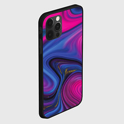 Чехол для iPhone 12 Pro Max Pink blue style, цвет: 3D-черный — фото 2