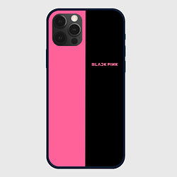 Чехол для iPhone 12 Pro Max Blackpink- двойной, цвет: 3D-черный