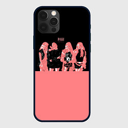 Чехол для iPhone 12 Pro Max BLACK PINK на черно-розовом, цвет: 3D-черный