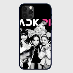 Чехол для iPhone 12 Pro Max Blackpink funny girls, цвет: 3D-черный