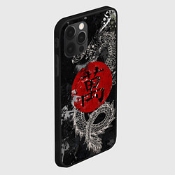 Чехол для iPhone 12 Pro Max Dragon - black grunge, цвет: 3D-черный — фото 2