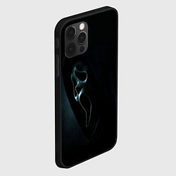 Чехол для iPhone 12 Pro Max Крик - маска, цвет: 3D-черный — фото 2