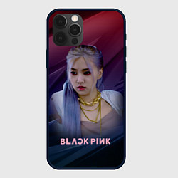 Чехол для iPhone 12 Pro Max Blackpink Rose, цвет: 3D-черный