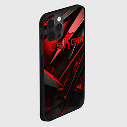 Чехол для iPhone 12 Pro Max CS GO black red, цвет: 3D-черный — фото 2