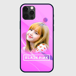 Чехол для iPhone 12 Pro Max Blackpink Lisa pink, цвет: 3D-черный