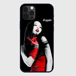 Чехол для iPhone 12 Pro Max Blackpink Jennie Red dress, цвет: 3D-черный
