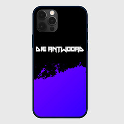 Чехол для iPhone 12 Pro Max Die Antwoord purple grunge, цвет: 3D-черный