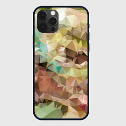 Чехол для iPhone 12 Pro Max Abstraction mosaic, цвет: 3D-черный