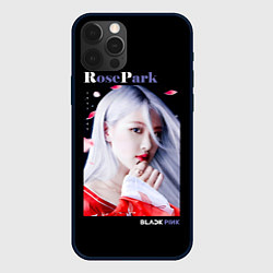 Чехол для iPhone 12 Pro Max Blackpink Rose Red Kimono, цвет: 3D-черный