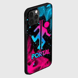 Чехол для iPhone 12 Pro Max Portal - neon gradient, цвет: 3D-черный — фото 2