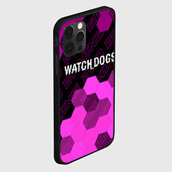 Чехол для iPhone 12 Pro Max Watch Dogs pro gaming: символ сверху, цвет: 3D-черный — фото 2