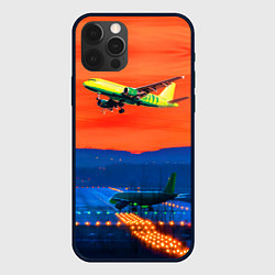 Чехол для iPhone 12 Pro Max Боинг 737 на взлете, цвет: 3D-черный