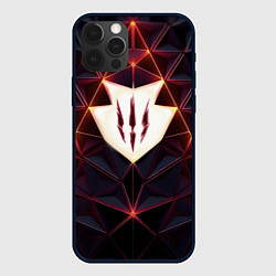 Чехол для iPhone 12 Pro Max The Witcher Logo Triangle, цвет: 3D-черный