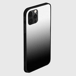 Чехол для iPhone 12 Pro Max Бело-чёрный градиент, цвет: 3D-черный — фото 2